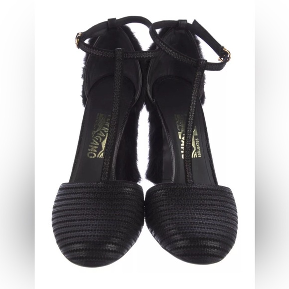 Salvatore Ferragamo Fergie Mink Heel size 8 - Picture 2 of 5